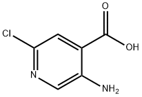 5-氨基-2-氯吡啶-4-羧酸, 58483-95-7, 结构式