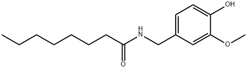 N-バニリルオクタンアミド 化学構造式