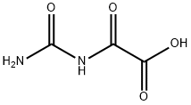 ウレイドオキソ酢酸 化学構造式