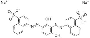 Dinatrium-4,4'-[(2,4-dihydroxy-1,3-phenylen)bis(azo)]bisnaphthalin-1-sulfonat