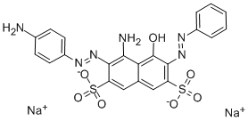 4-アミノ-3-[(4-アミノフェニル)アゾ]-5-ヒドロキシ-6-(フェニルアゾ)-2,7-ナフタレンジスルホン酸二ナトリウム