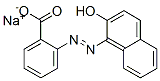 2-[(2-Hydroxy-1-naphthalenyl)azo]benzoic acid sodium salt Struktur