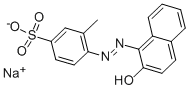 4-[(2-羟基-1-萘基)偶氮]-3-甲基苯磺酸单钠盐,5850-86-2,结构式