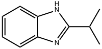 2-イソプロピル-1H-ベンゾイミダゾール 化学構造式