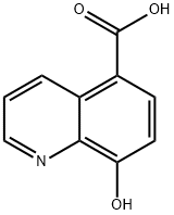 5-カルボキシ-8-ヒドロキシキノリン 化学構造式