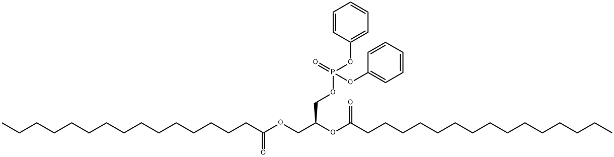 1,2-DIHEXADECANOYL-SN-GLYCERO-3-[BIS(PHENYL) PHOSPHATE] Structure