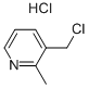 3-CHLOROMETHYL-2-METHYLPYRIDINE.HCL Structure