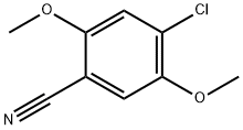 4-氯-2,5-二甲氧基苯甲腈 结构式