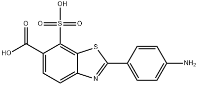 2-(4-aminophenyl)-7-sulfobenzo[d]thiazole-6-carboxylicacid 结构式