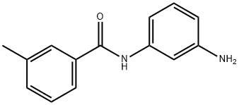 N-(3-アミノフェニル)-3-メチルベンズアミド 化学構造式