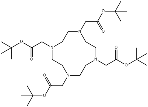 1,4,7,10-Tetraazacyclododecane-1,4,7,10-tetraacetic acid, tetrakis(1,1-diMethylethyl) ester Structure