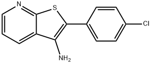 2-(4-chloro-phenyl)-thieno[2,3-b]pyridin-3-ylamine Struktur