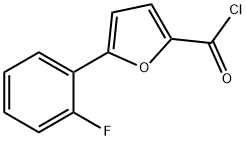 5-(2-氟苯基)呋喃-2-甲酰氯,585566-00-3,结构式