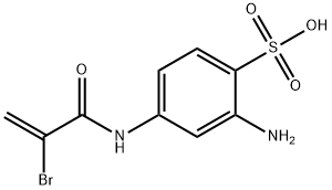 2-amino-4-(2-bromoacrylamido)benzenesulfonic acid Struktur