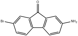 2-アミノ-7-ブロモ-9H-フルオレン-9-オン 化学構造式