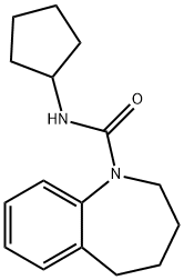 1H-1-Benzazepine-1-carboxamide,N-cyclopentyl-2,3,4,5-tetrahydro-(9CI) 结构式