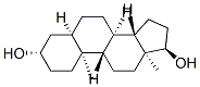 (3S,5R,8R,9S,10S,13S,14S,17R)-10,13-dimethyl-2,3,4,5,6,7,8,9,11,12,14,15,16,17-tetradecahydro-1H-cyclopenta[a]phenanthrene-3,17-diol 结构式