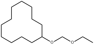 (エトキシメトキシ)シクロドデカン 化学構造式