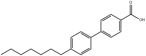 对庚基联苯甲酸, 58573-94-7, 结构式