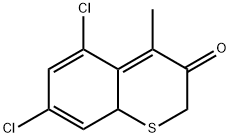 5,7-dichloro-4-methylbenzo[b]thiophene-3(2H)-one Struktur