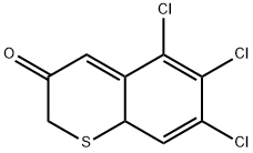 5,6,7-trichloro-3-thianaphthenone 结构式