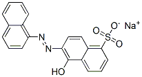 (6E)-6-(1-萘基亚肼基)-5-氧代-5,6-二氢-1-萘磺酸 结构式