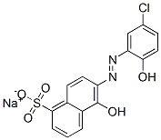 6-[(5-氯-2-羟基苯基)偶氮]-5-羟基-1-萘磺酸单钠盐 结构式