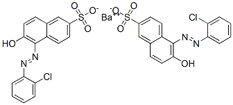 barium 5-[(2-chlorophenyl)azo]-6-hydroxynaphthalene-2-sulphonate  Struktur