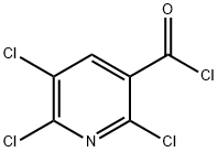 2,5,6-TRICHLORONICOTINOYL CHLORIDE, 58584-88-6, 结构式