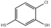 4-クロロ-1,3-ベンゼンジチオール 化学構造式