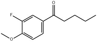 3Fluoro-4methoxyvalerophenone Struktur