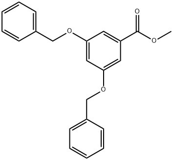 3,5-ジベンジルオキシ安息香酸メチル 化学構造式