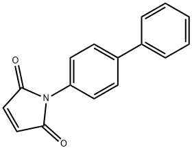 N-(ビフェニル-4-イル)マレインイミド 化学構造式