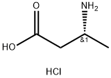 R-3-氨基丁酸盐酸盐,58610-42-7,结构式