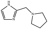 2-(PYRROLIDIN-1-YLMETHYL)-1H-IMIDAZOLE 结构式