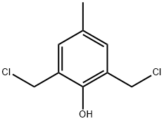2,6-ビス(クロロメチル)-4-メチルフェノール 化学構造式