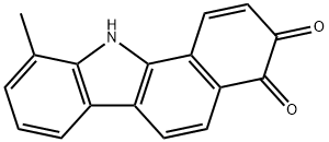 10-methyl-11H-benzo[a]carbazole-3,4-dione Structure