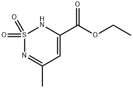 Ethyl 5-methyl-1,1-dioxo-1,6-dihydro-1lambda~6~,2,6-thiadiazine-3-carboxylate Struktur