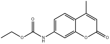 Carbamic acid, (4-methyl-2-oxo-2H-1-benzopyran-7-yl)-, ethyl ester Struktur