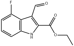 586336-89-2 1H-INDOLE-2-CARBOXYLIC ACID,4-FLUORO-3-FORMYL-,ETHYL ESTER