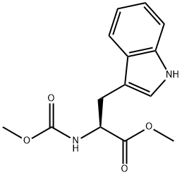 Nα-(メトキシカルボニル)トリプトファンメチル 化学構造式