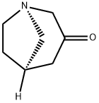 1-Azabicyclo[3.2.1]octan-3-one,(1R,5R)-(9CI),586363-77-1,结构式