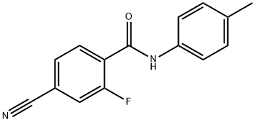 Benzamide, 4-cyano-2-fluoro-N-(4-methylphenyl)- (9CI) 化学構造式