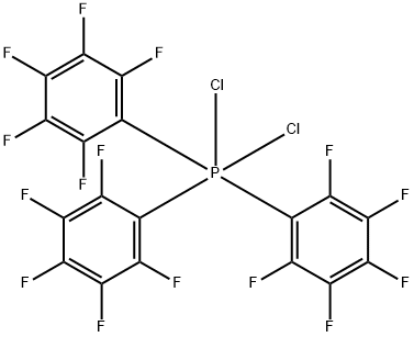 Dichlorotris(pentafluorophenyl)phosphorane Struktur