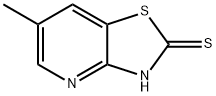 2-MERCAPTO-6-METHYLTHIAZOLO[4,5-B]PYRIDINE, 586409-05-4, 结构式