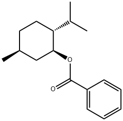 2β-イソプロピル-5α-メチルシクロヘキサン-1α-オールベンゾアート 化学構造式