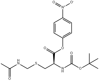 BOC-CYS(ACM)-ONP Struktur