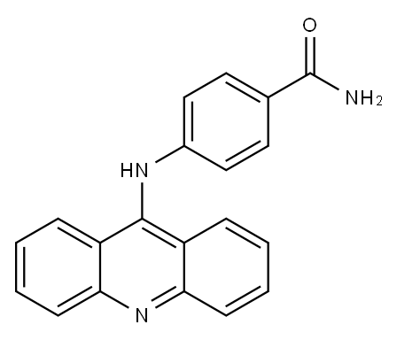 4-(9-アクリジニルアミノ)ベンズアミド 化学構造式