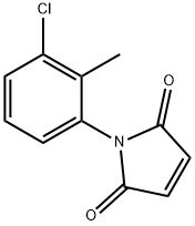 N-(3-氯-2-甲苯基)马来酰亚胺, 58670-25-0, 结构式