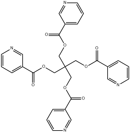 Pentaerythritoltetranicotinate Struktur